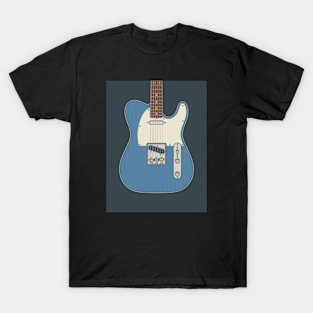 Lake Placid Blue Telly Guitar T-Shirt